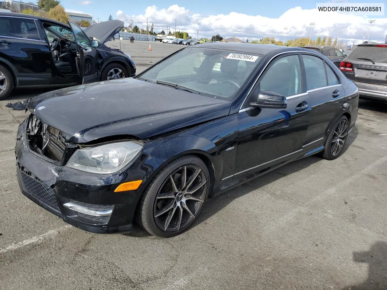 2012 Mercedes-Benz C 250 VIN: WDDGF4HB7CA608581 Lot: 78282994