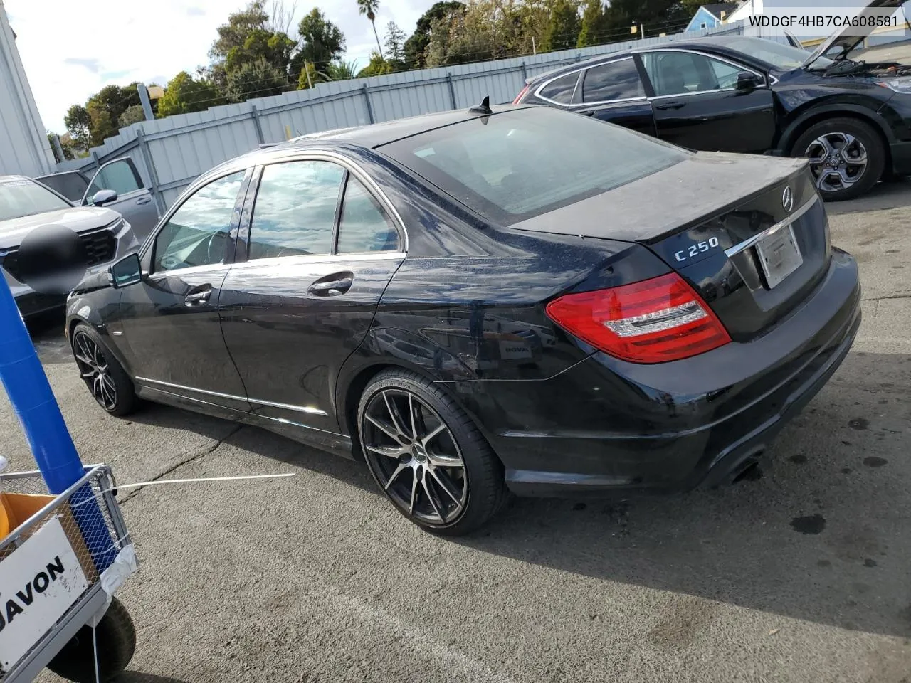 2012 Mercedes-Benz C 250 VIN: WDDGF4HB7CA608581 Lot: 78282994