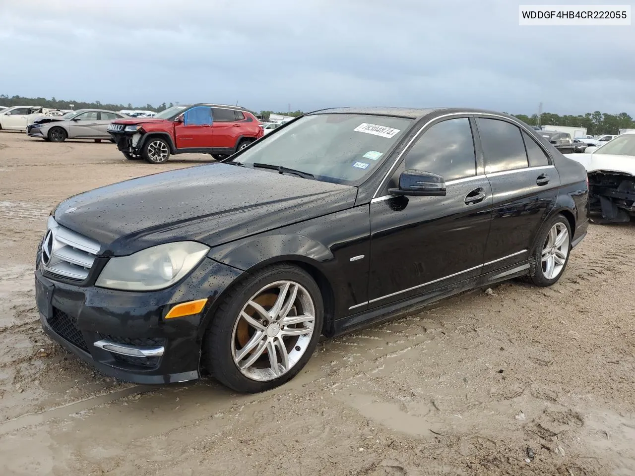 2012 Mercedes-Benz C 250 VIN: WDDGF4HB4CR222055 Lot: 78304874