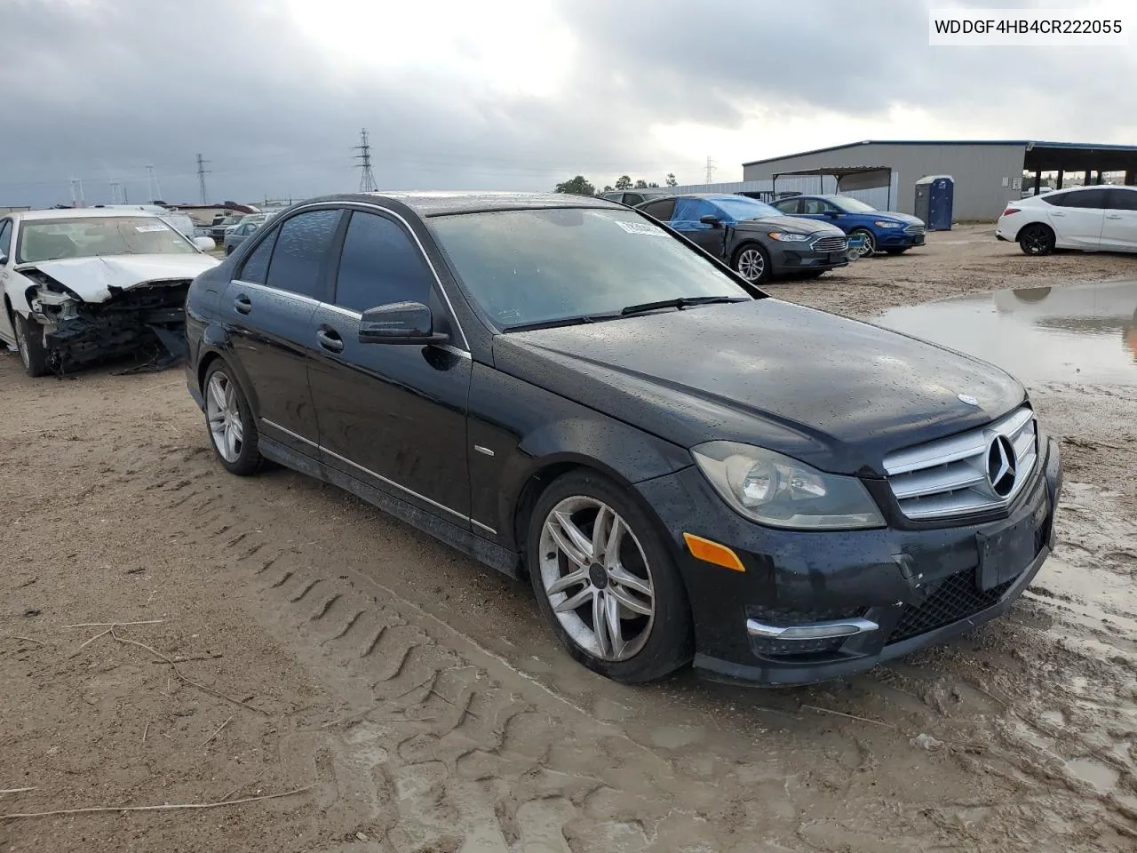 2012 Mercedes-Benz C 250 VIN: WDDGF4HB4CR222055 Lot: 78304874