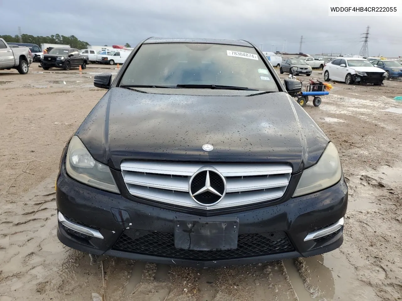 2012 Mercedes-Benz C 250 VIN: WDDGF4HB4CR222055 Lot: 78304874