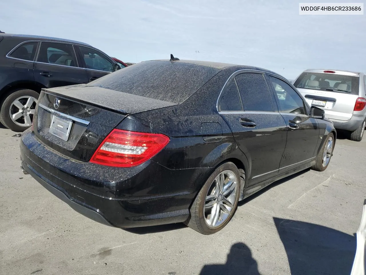 2012 Mercedes-Benz C 250 VIN: WDDGF4HB6CR233686 Lot: 78743474