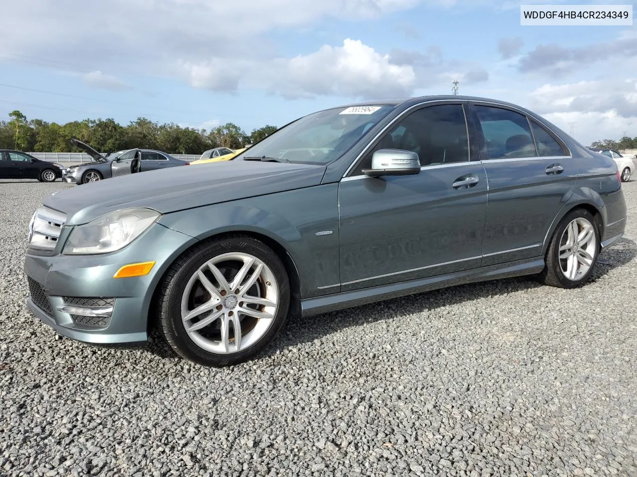 2012 Mercedes-Benz C 250 VIN: WDDGF4HB4CR234349 Lot: 78805964