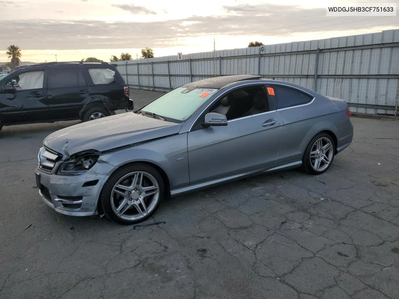 2012 Mercedes-Benz C 350 VIN: WDDGJ5HB3CF751633 Lot: 79073994