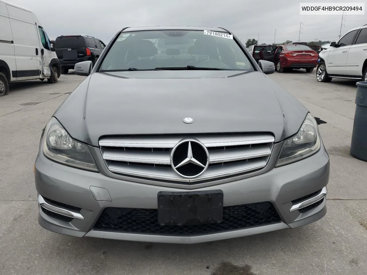 2012 Mercedes-Benz C 250 VIN: WDDGF4HB9CR209494 Lot: 79180214