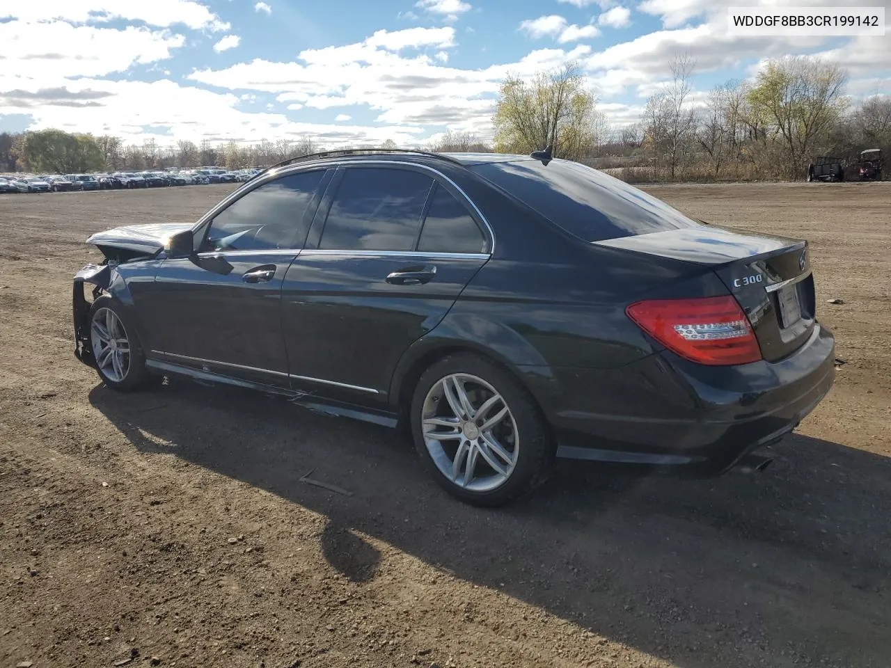 2012 Mercedes-Benz C 300 4Matic VIN: WDDGF8BB3CR199142 Lot: 80578264