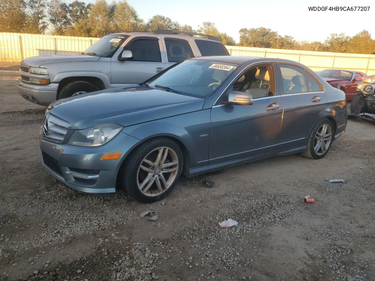 2012 Mercedes-Benz C 250 VIN: WDDGF4HB9CA677207 Lot: 80658364