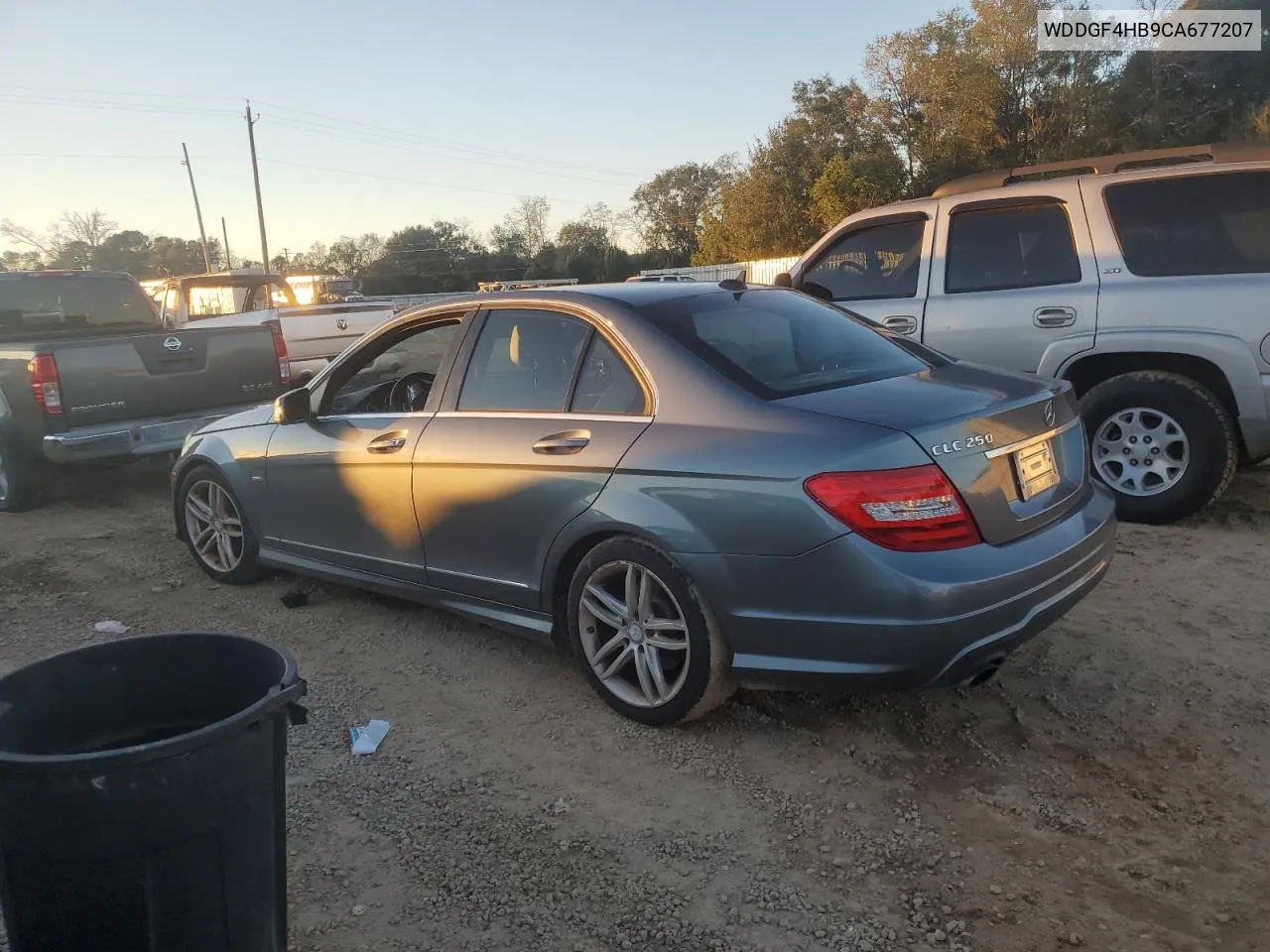 2012 Mercedes-Benz C 250 VIN: WDDGF4HB9CA677207 Lot: 80658364