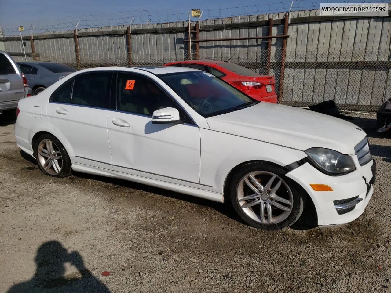 2013 Mercedes-Benz C 300 4Matic VIN: WDDGF8AB8DR242599 Lot: 38956394