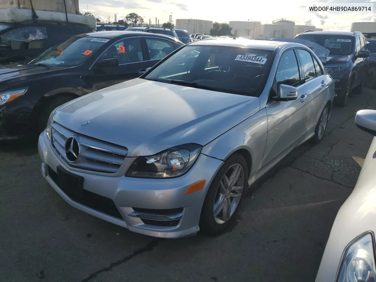 2013 Mercedes-Benz C 250 VIN: WDDGF4HB9DA869714 Lot: 43394344