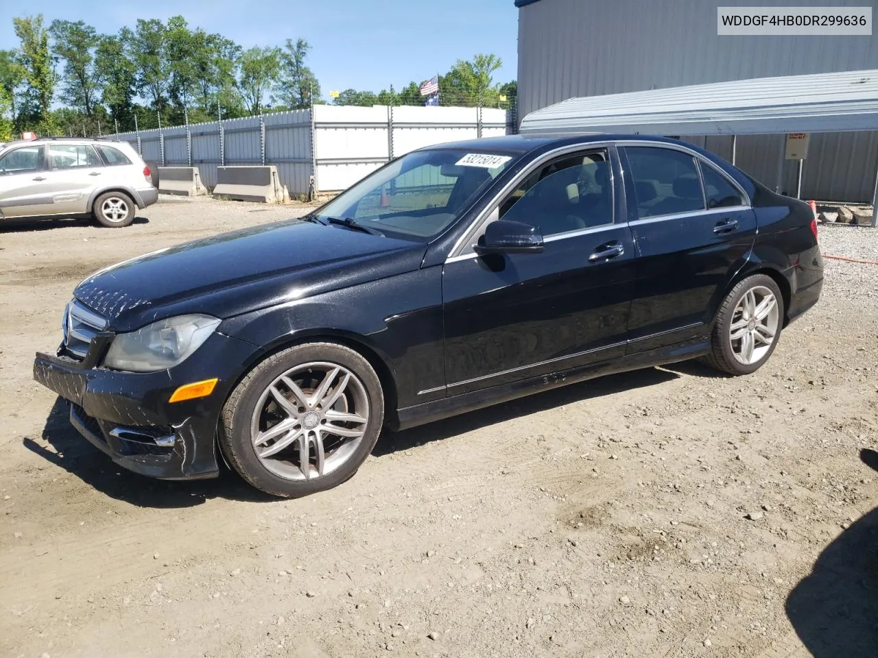 2013 Mercedes-Benz C 250 VIN: WDDGF4HB0DR299636 Lot: 53215014