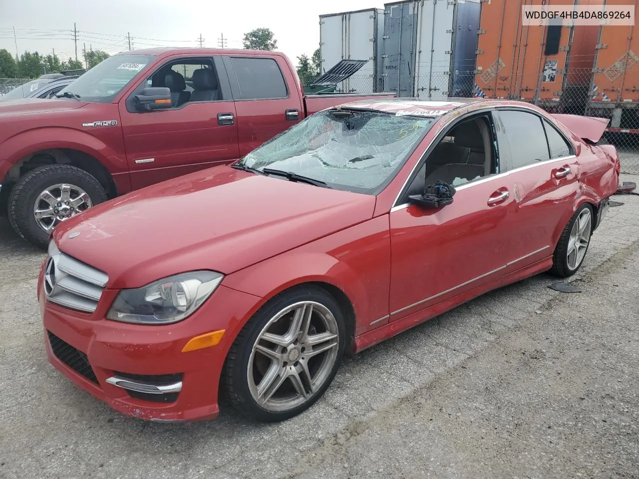 2013 Mercedes-Benz C 250 VIN: WDDGF4HB4DA869264 Lot: 53578474