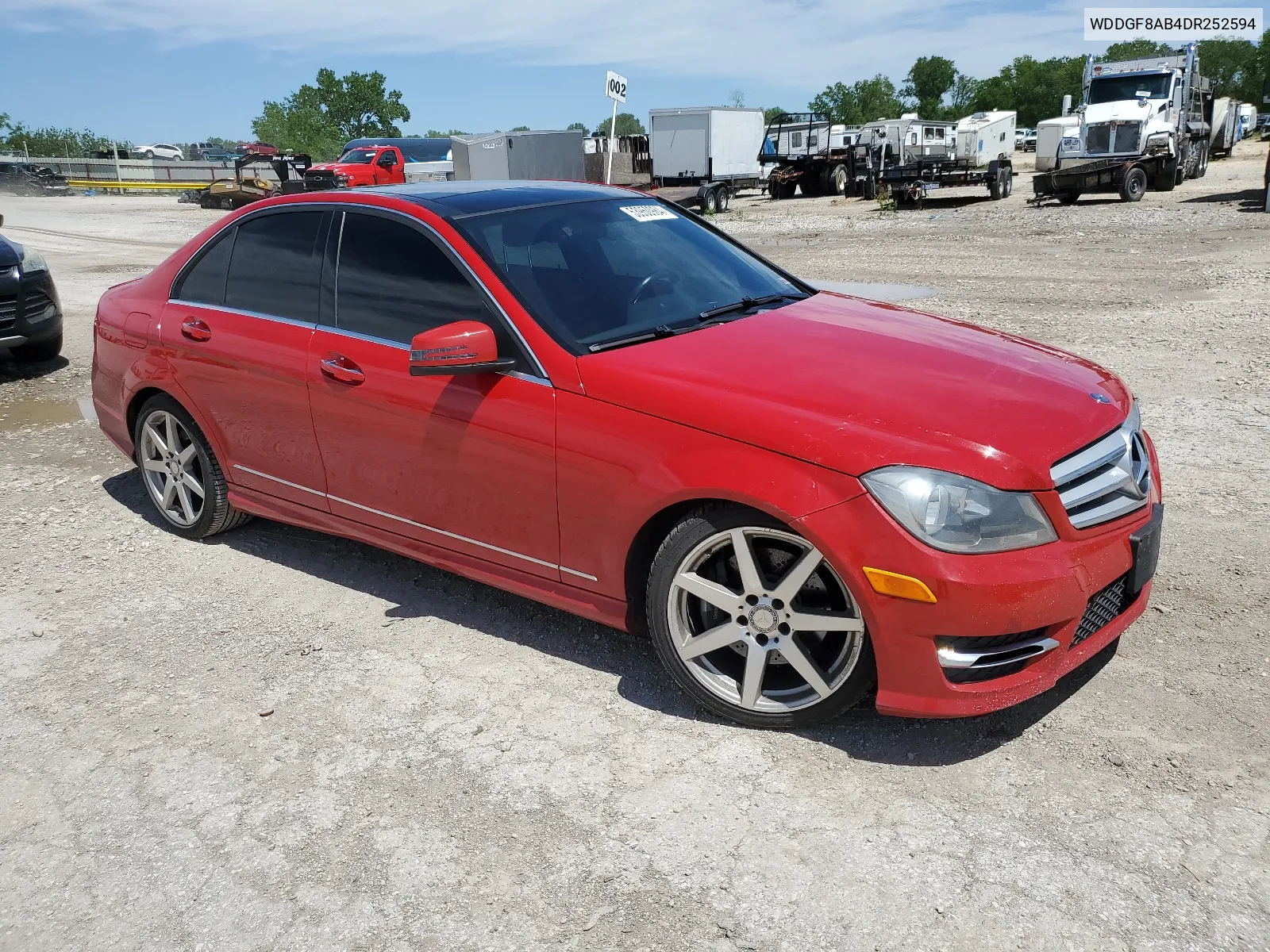 2013 Mercedes-Benz C 300 4Matic VIN: WDDGF8AB4DR252594 Lot: 53950984