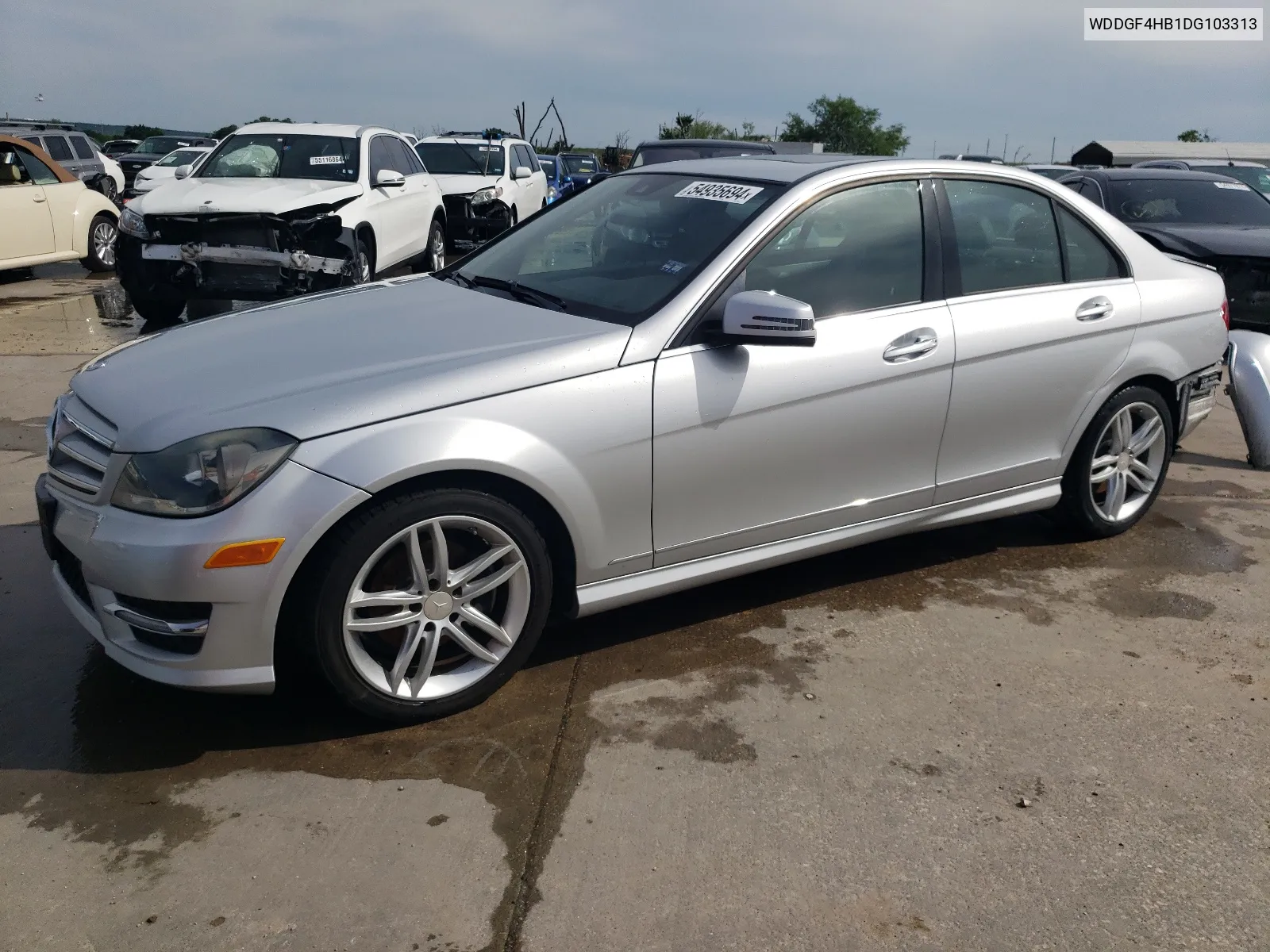 2013 Mercedes-Benz C 250 VIN: WDDGF4HB1DG103313 Lot: 54935694