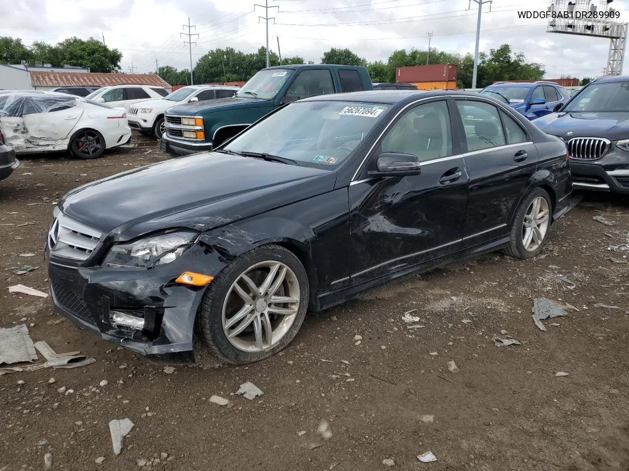 2013 Mercedes-Benz C 300 4Matic VIN: WDDGF8AB1DR289909 Lot: 56267094