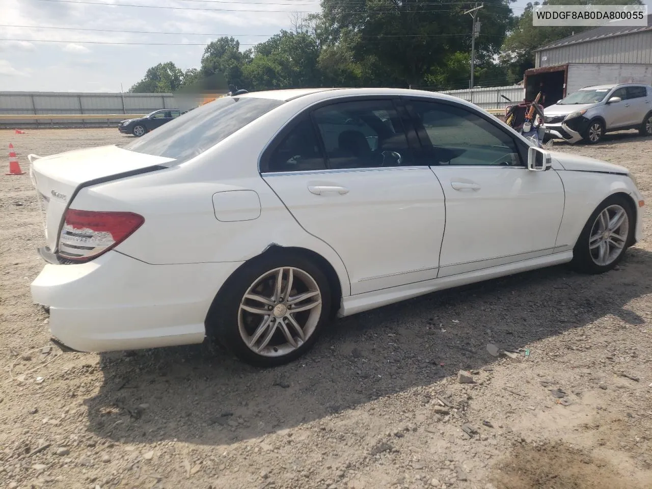 2013 Mercedes-Benz C 300 4Matic VIN: WDDGF8AB0DA800055 Lot: 61501944