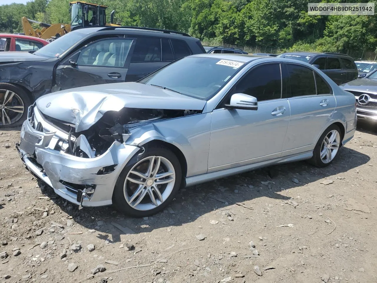 2013 Mercedes-Benz C 250 VIN: WDDGF4HB9DR251942 Lot: 61979574