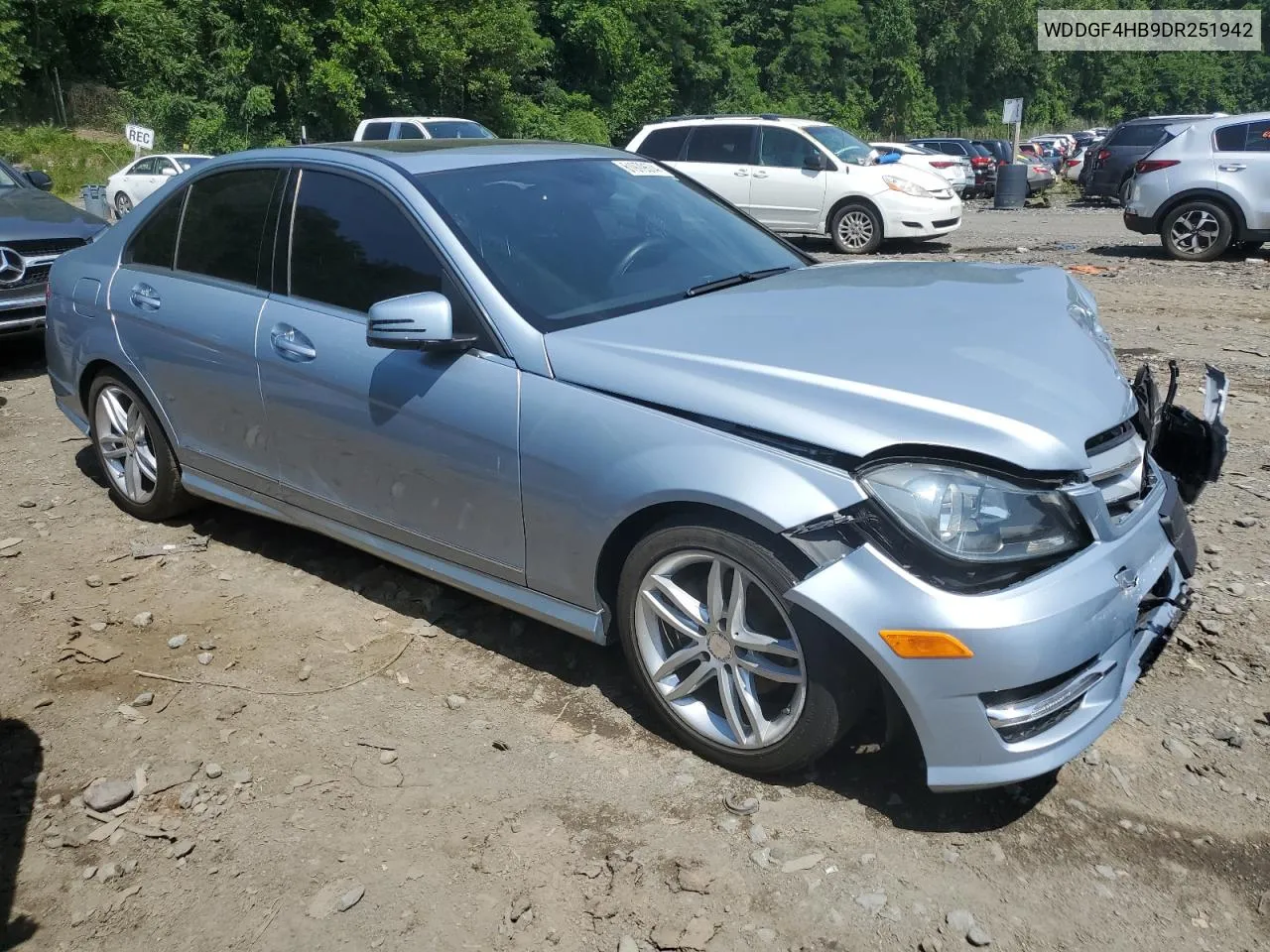 2013 Mercedes-Benz C 250 VIN: WDDGF4HB9DR251942 Lot: 61979574