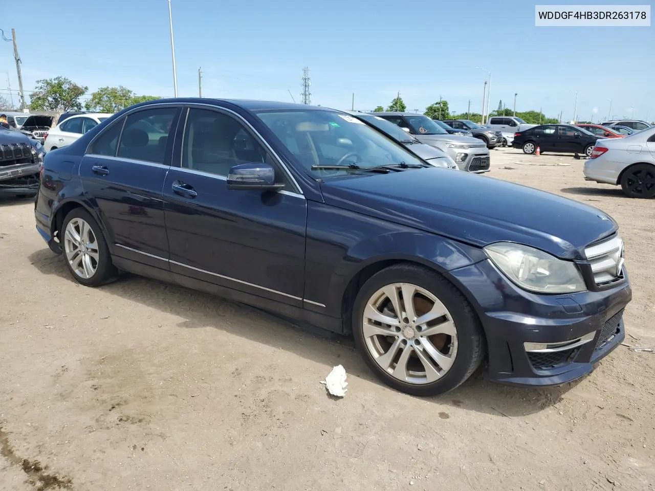 2013 Mercedes-Benz C 250 VIN: WDDGF4HB3DR263178 Lot: 62047514