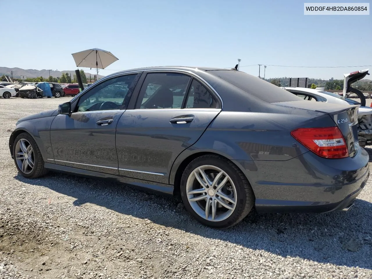 2013 Mercedes-Benz C 250 VIN: WDDGF4HB2DA860854 Lot: 62287534