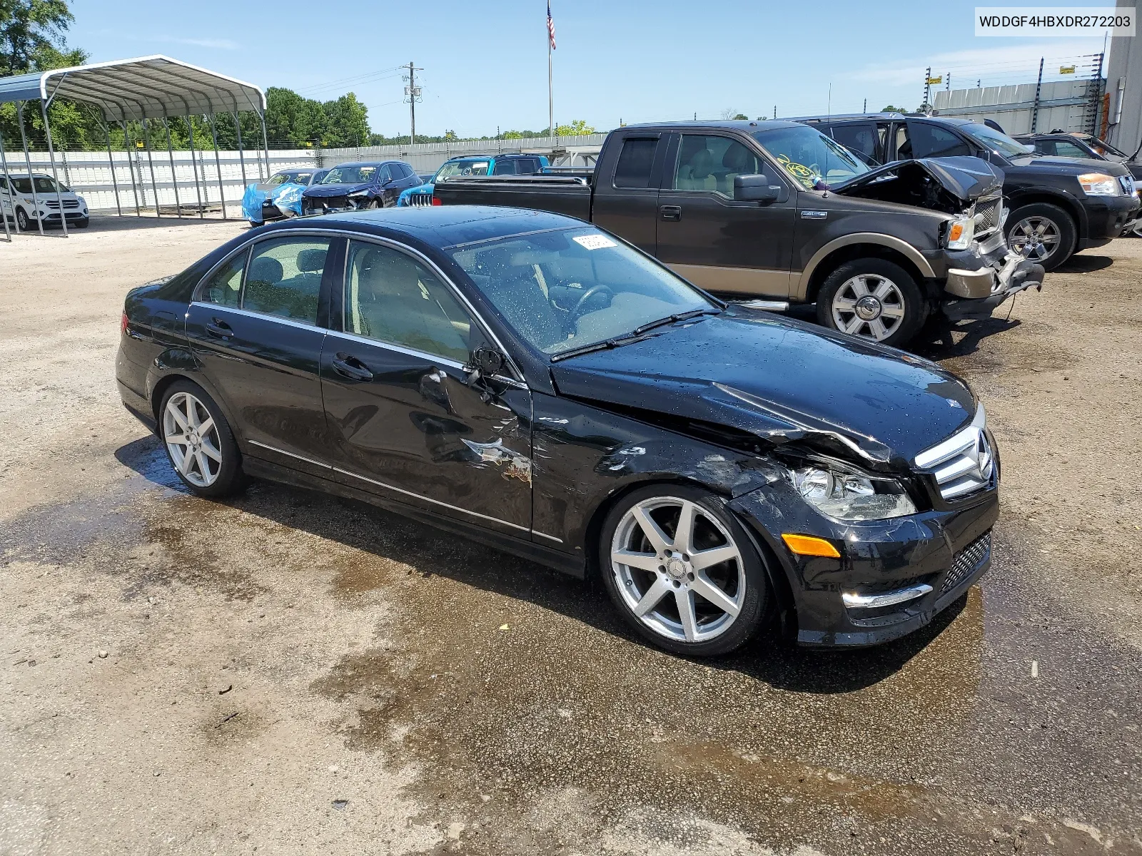 2013 Mercedes-Benz C 250 VIN: WDDGF4HBXDR272203 Lot: 62524074