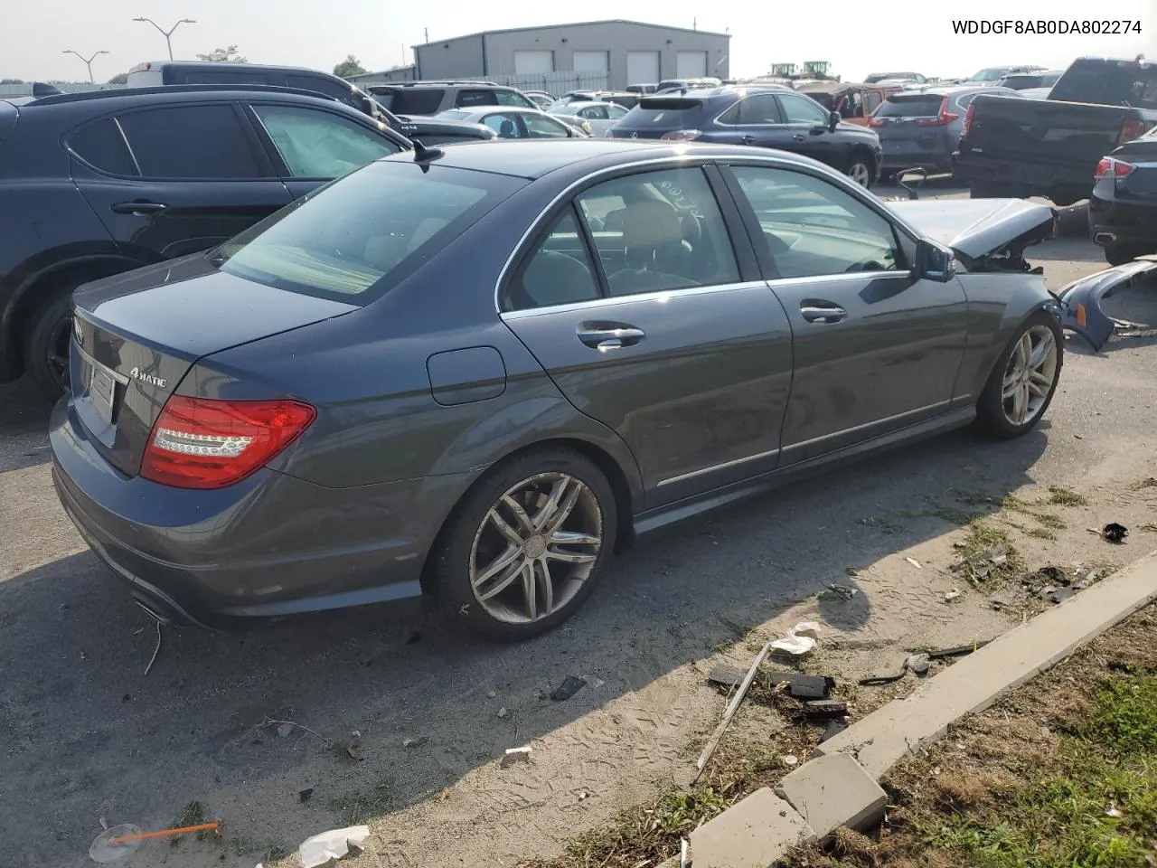 2013 Mercedes-Benz C 300 4Matic VIN: WDDGF8AB0DA802274 Lot: 62800694