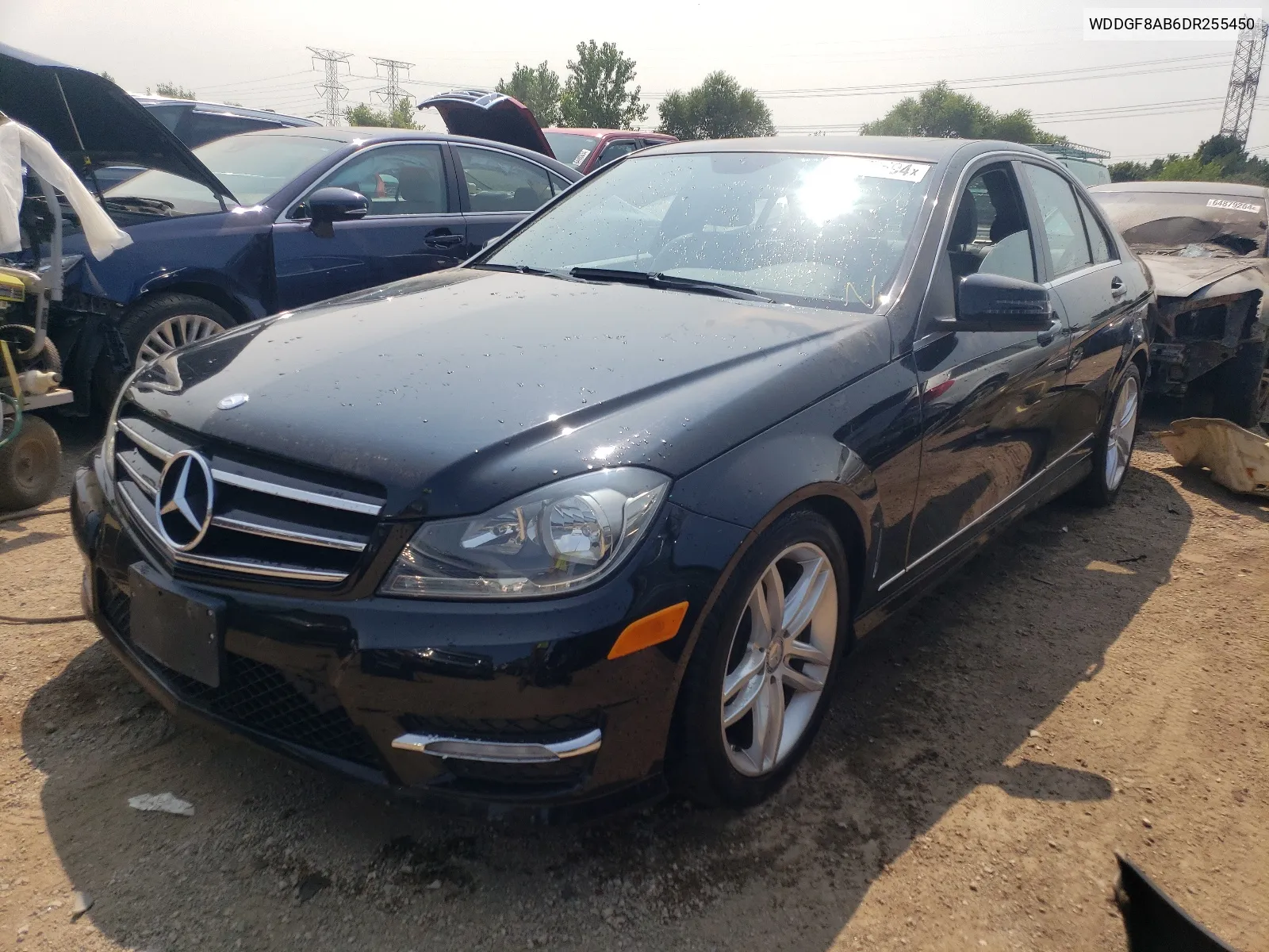 2013 Mercedes-Benz C 300 4Matic VIN: WDDGF8AB6DR255450 Lot: 64577594