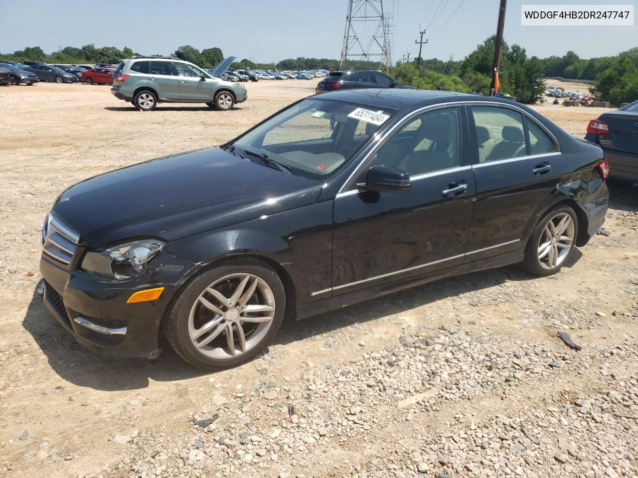 2013 Mercedes-Benz C 250 VIN: WDDGF4HB2DR247747 Lot: 65311484