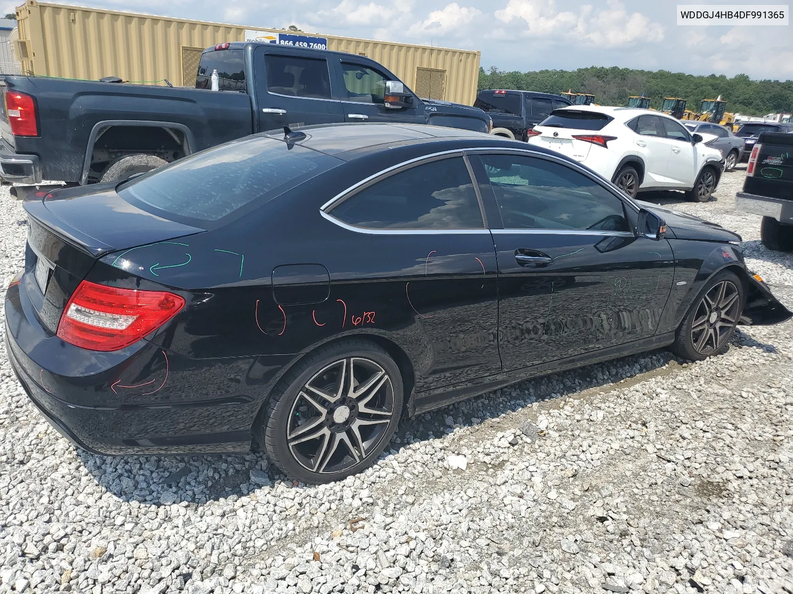 2013 Mercedes-Benz C 250 VIN: WDDGJ4HB4DF991365 Lot: 65406054