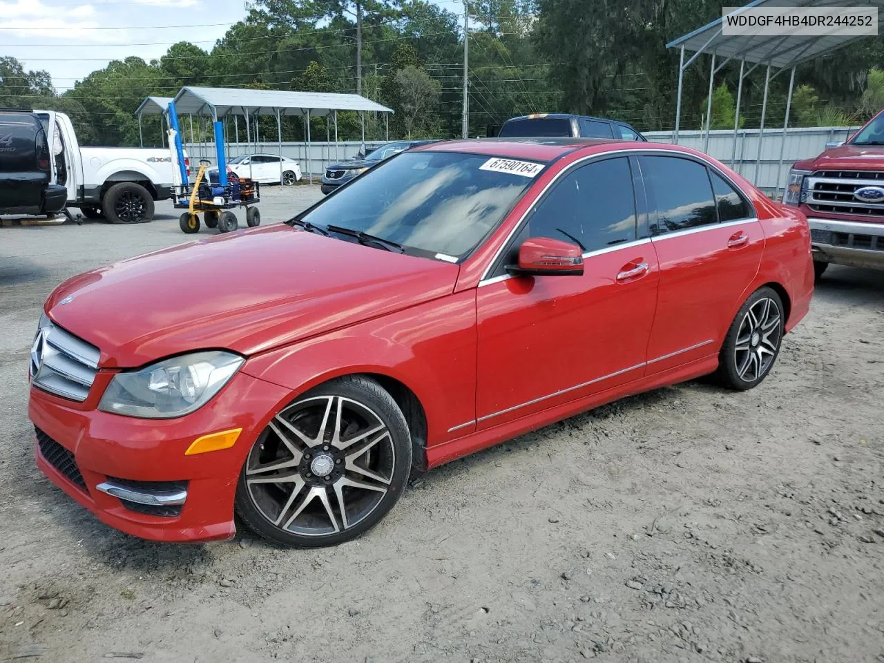 2013 Mercedes-Benz C 250 VIN: WDDGF4HB4DR244252 Lot: 67590164