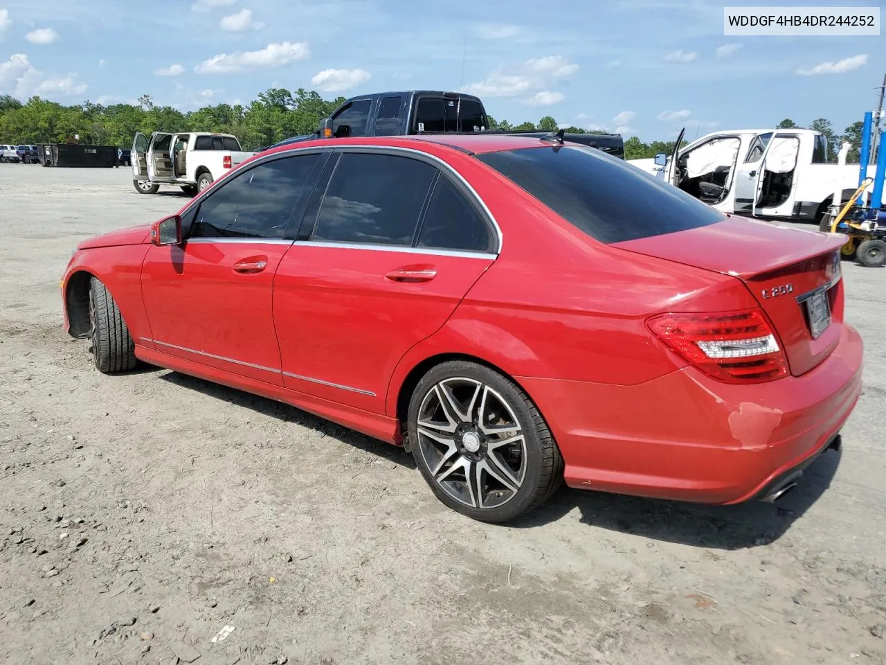 2013 Mercedes-Benz C 250 VIN: WDDGF4HB4DR244252 Lot: 67590164