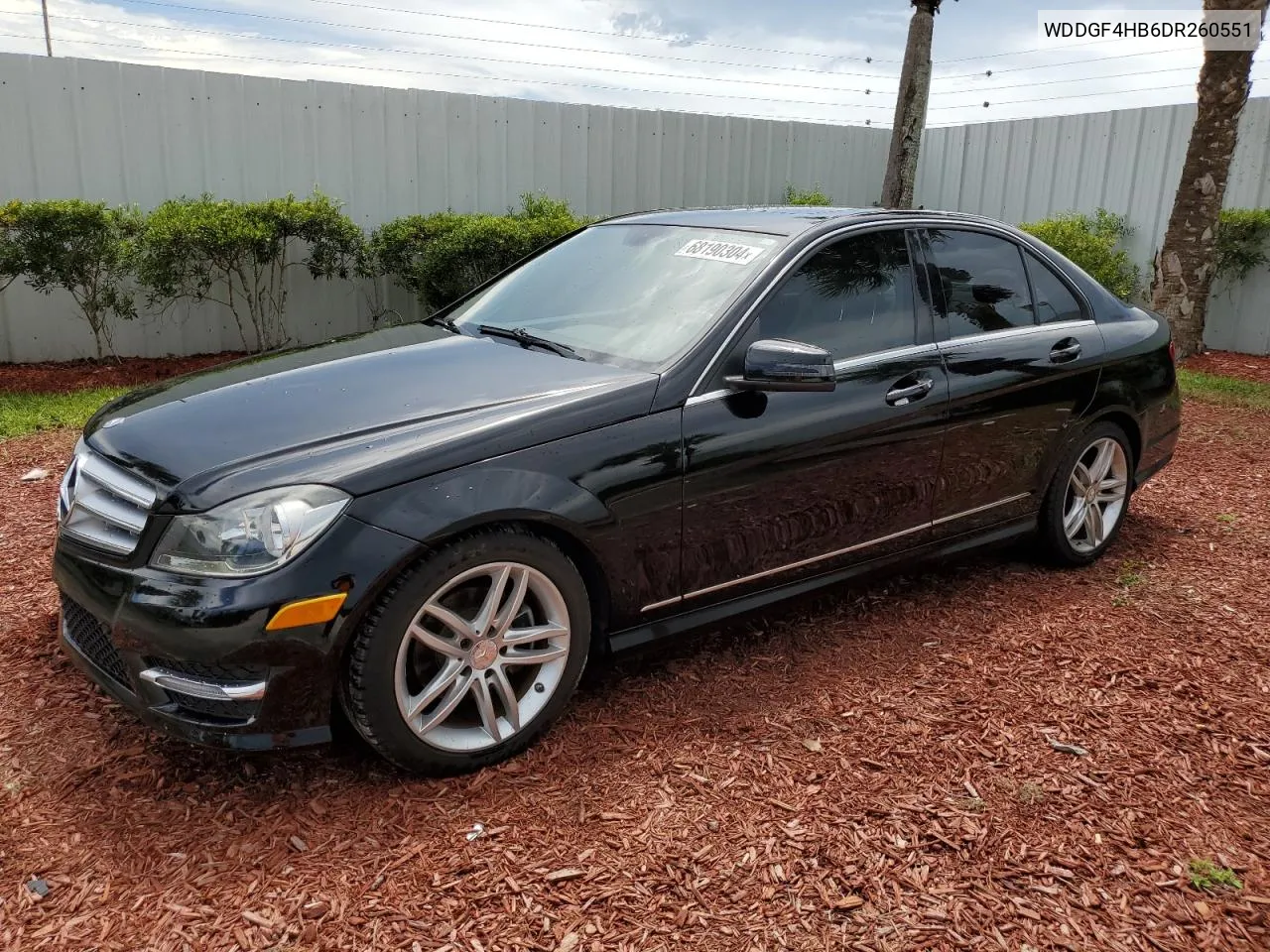 2013 Mercedes-Benz C 250 VIN: WDDGF4HB6DR260551 Lot: 68190304