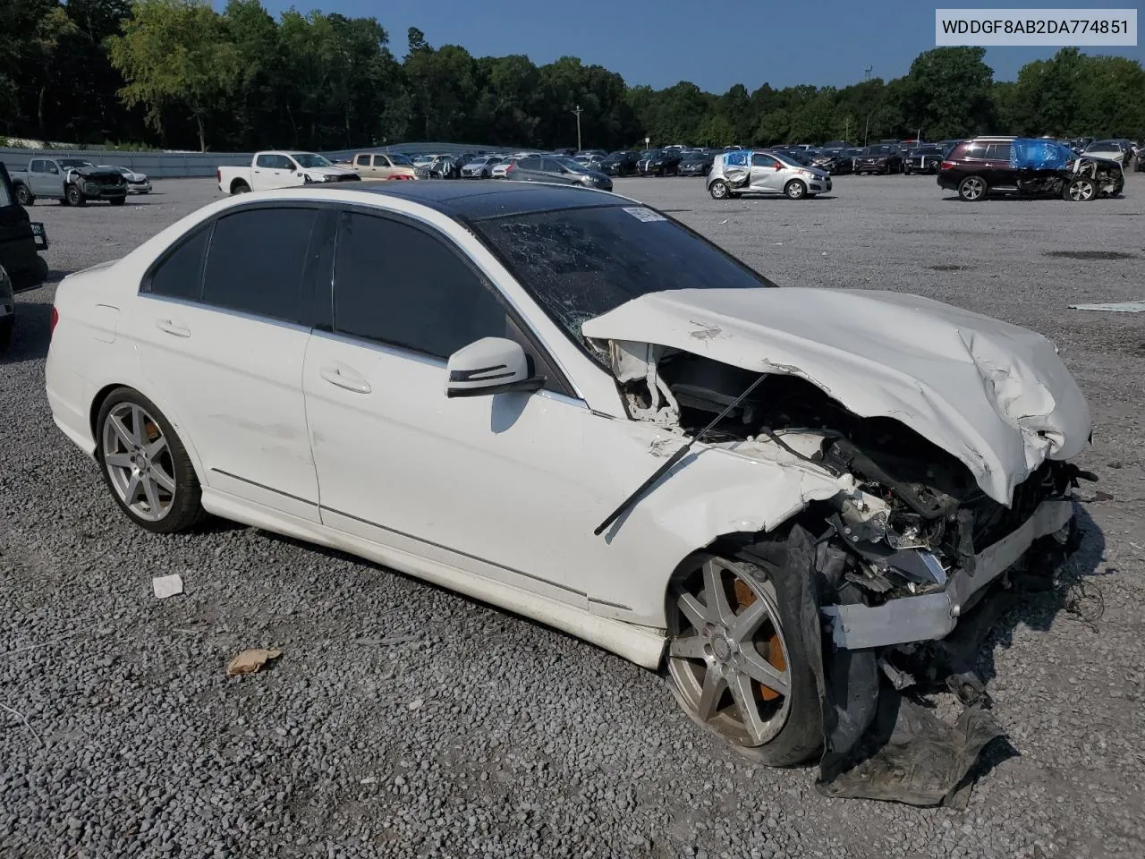 2013 Mercedes-Benz C 300 4Matic VIN: WDDGF8AB2DA774851 Lot: 69074784