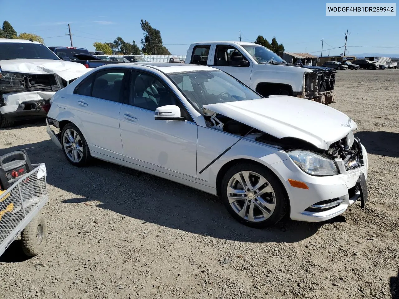 2013 Mercedes-Benz C 250 VIN: WDDGF4HB1DR289942 Lot: 70060584