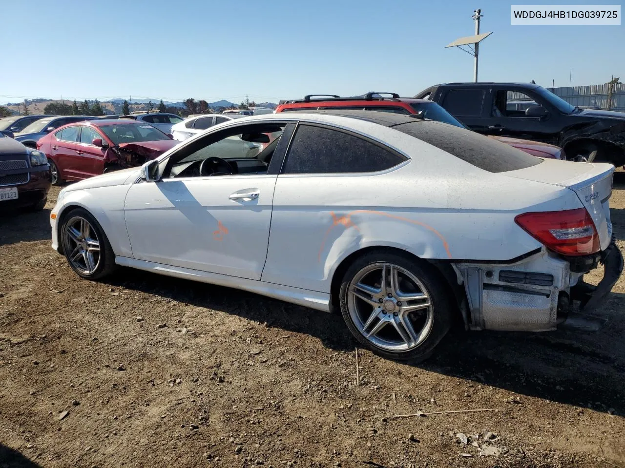 2013 Mercedes-Benz C 250 VIN: WDDGJ4HB1DG039725 Lot: 70295384