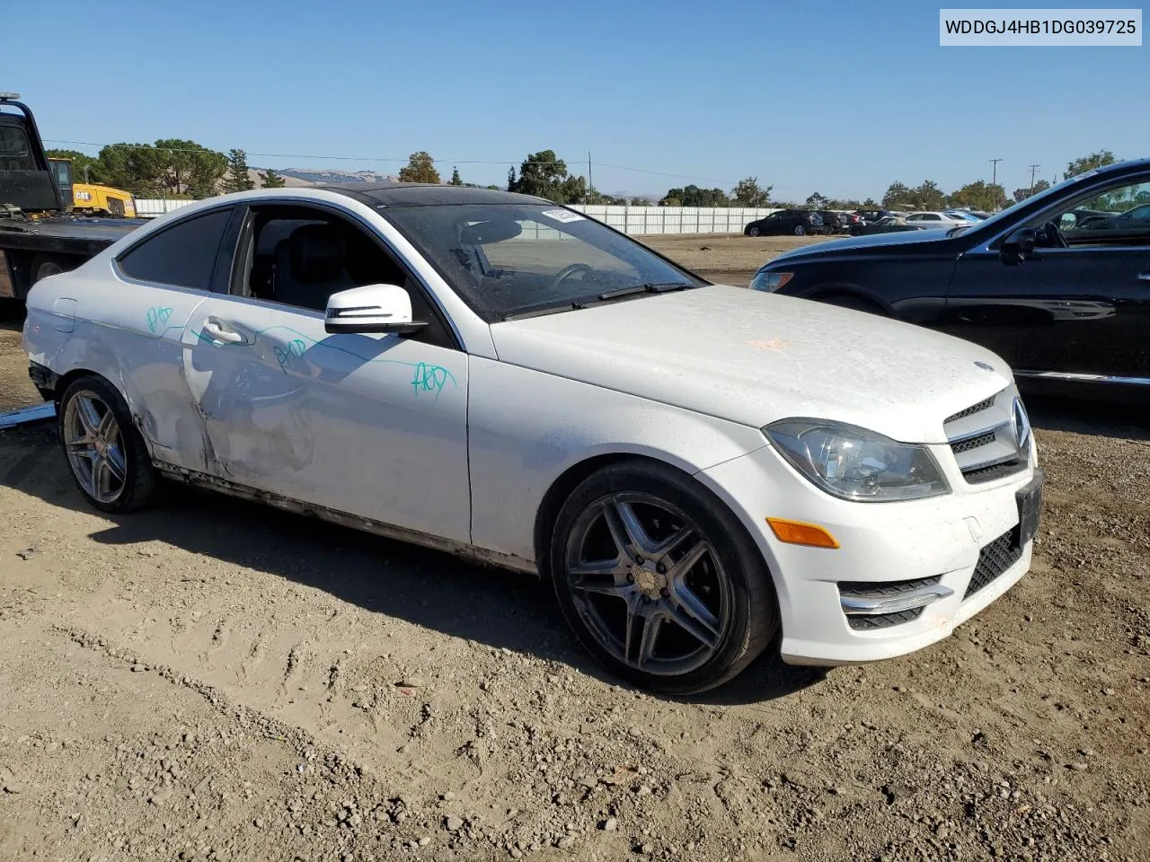 2013 Mercedes-Benz C 250 VIN: WDDGJ4HB1DG039725 Lot: 70295384