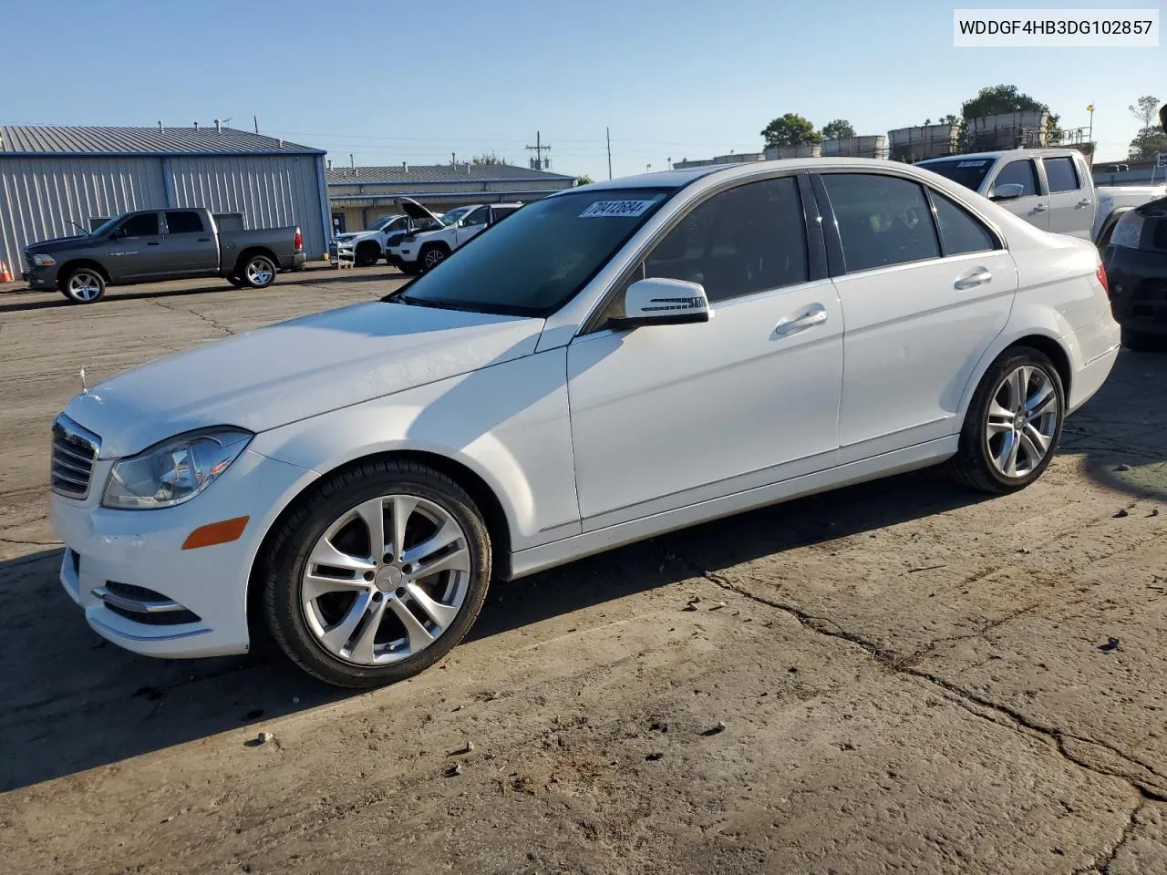 2013 Mercedes-Benz C 250 VIN: WDDGF4HB3DG102857 Lot: 70412684