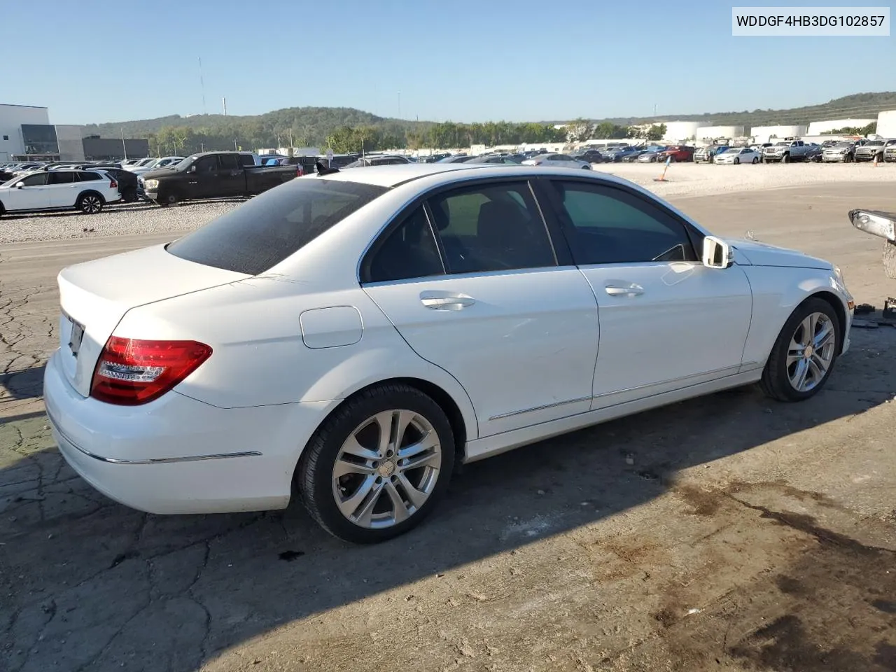 2013 Mercedes-Benz C 250 VIN: WDDGF4HB3DG102857 Lot: 70412684