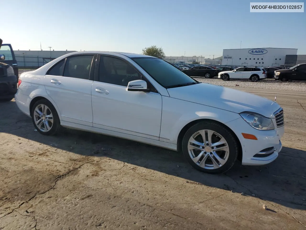 2013 Mercedes-Benz C 250 VIN: WDDGF4HB3DG102857 Lot: 70412684