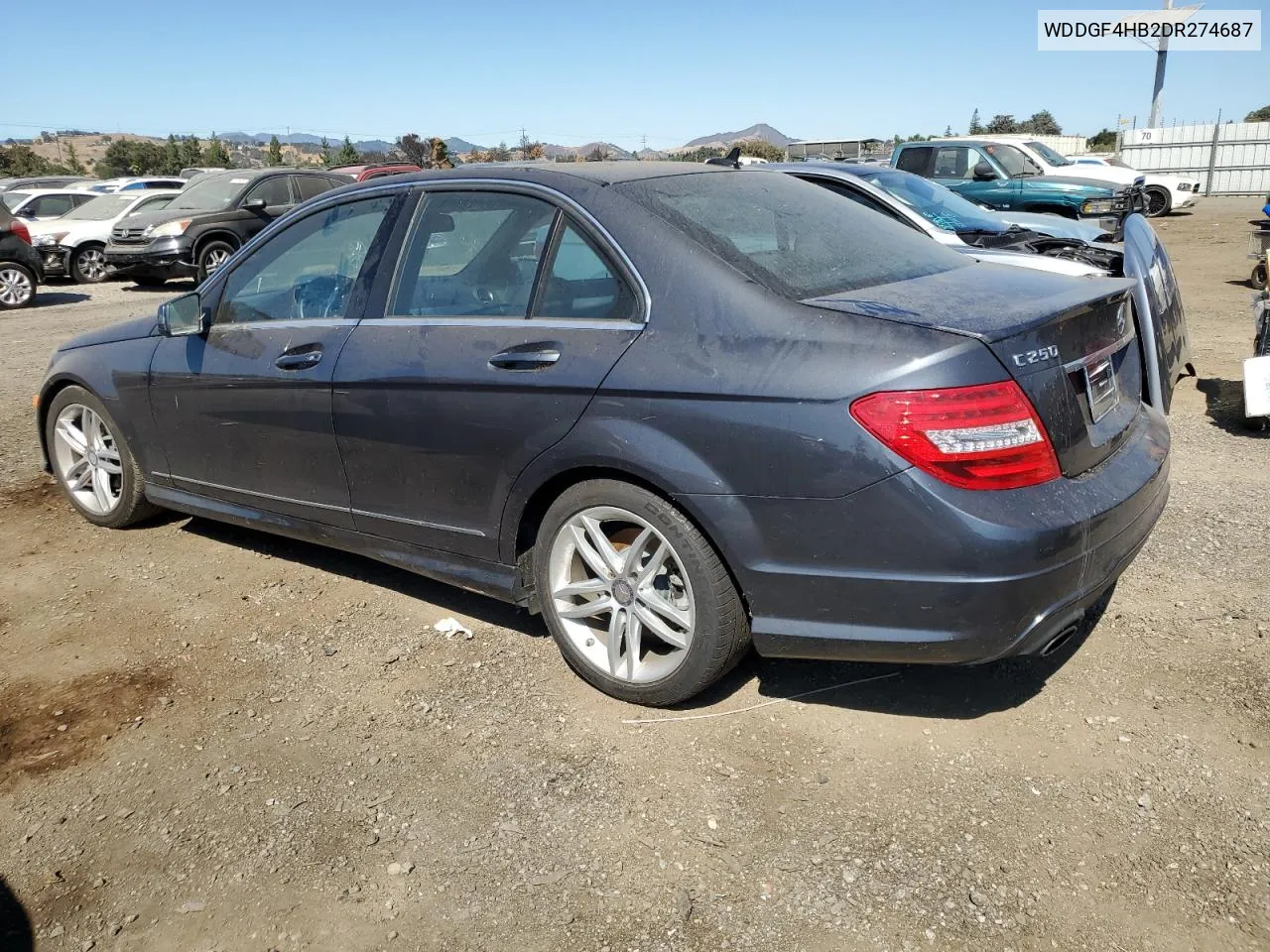 2013 Mercedes-Benz C 250 VIN: WDDGF4HB2DR274687 Lot: 70686874