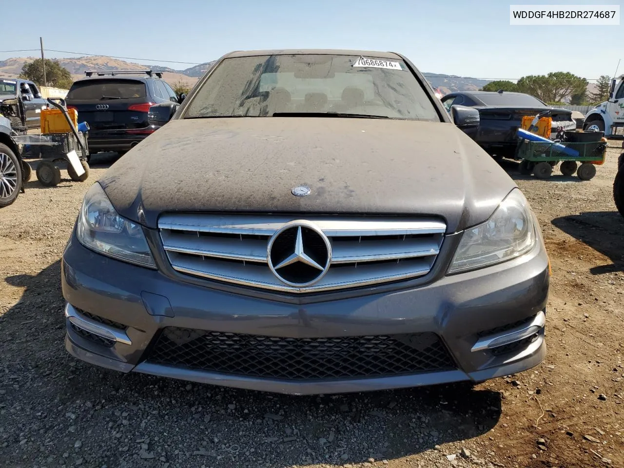 2013 Mercedes-Benz C 250 VIN: WDDGF4HB2DR274687 Lot: 70686874