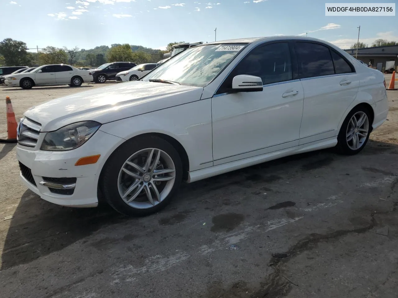 2013 Mercedes-Benz C 250 VIN: WDDGF4HB0DA827156 Lot: 71473904