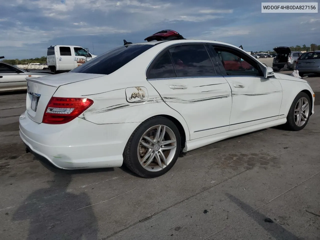 2013 Mercedes-Benz C 250 VIN: WDDGF4HB0DA827156 Lot: 71473904