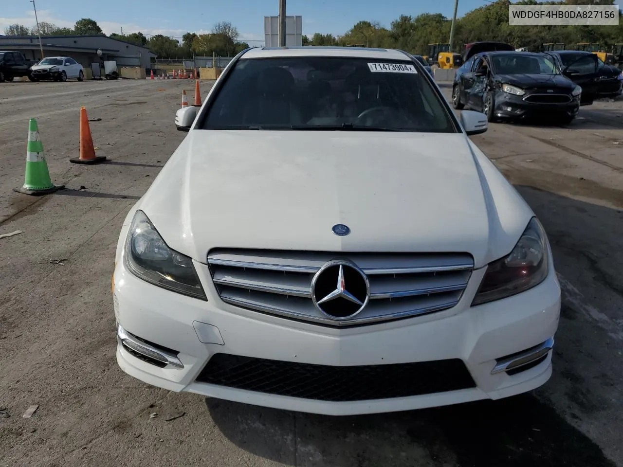 2013 Mercedes-Benz C 250 VIN: WDDGF4HB0DA827156 Lot: 71473904