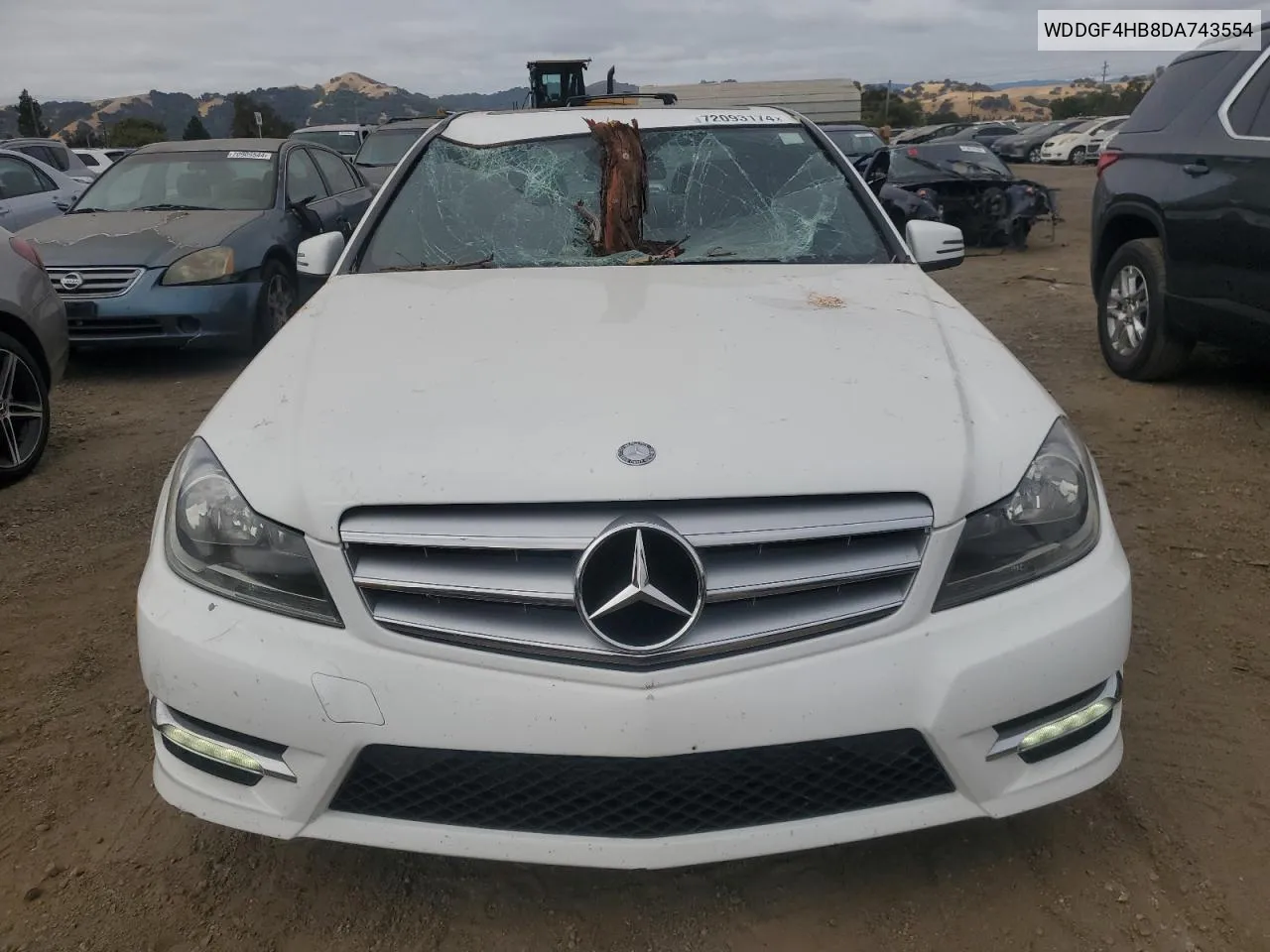 2013 Mercedes-Benz C 250 VIN: WDDGF4HB8DA743554 Lot: 72093174