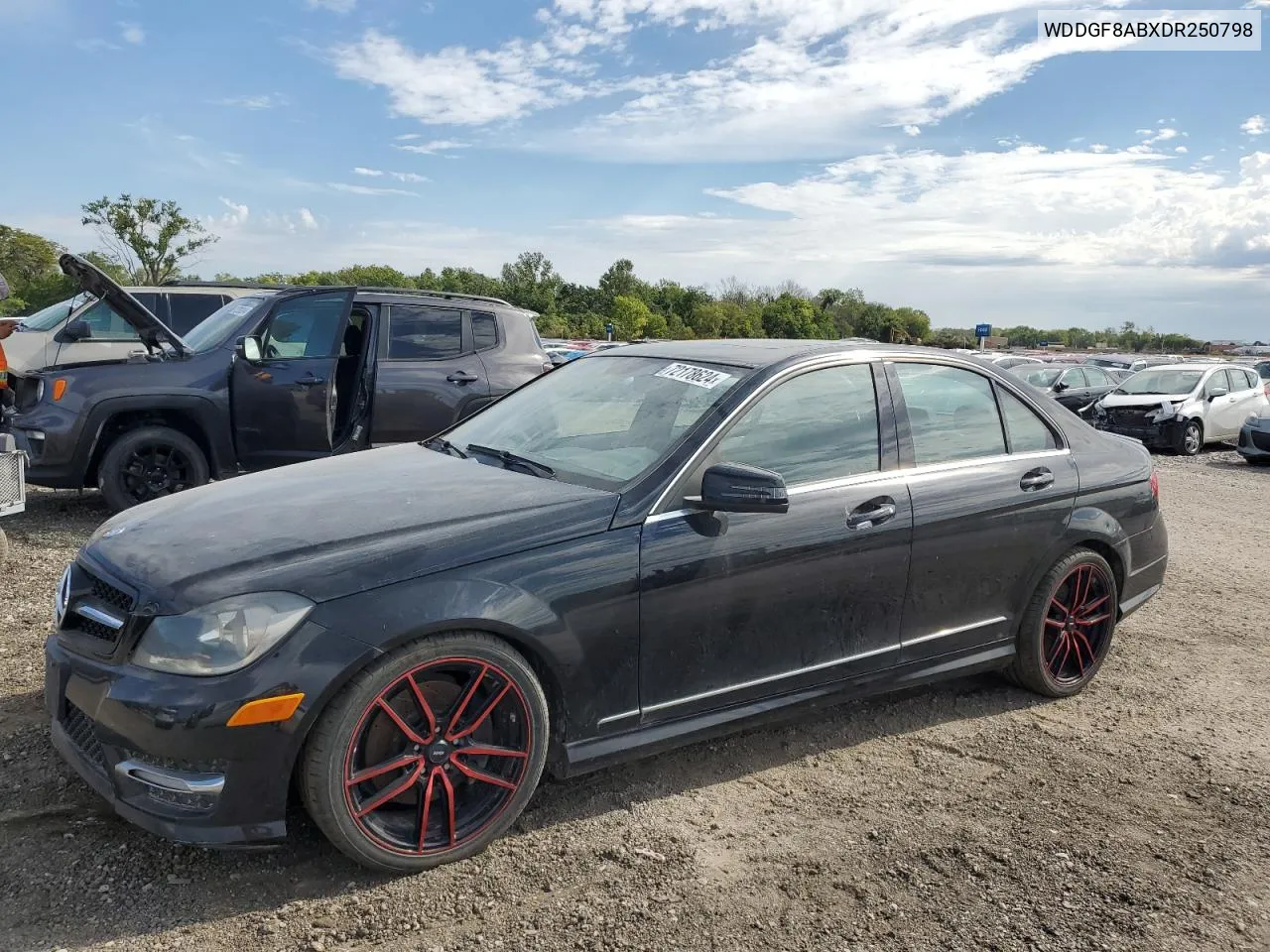 2013 Mercedes-Benz C 300 4Matic VIN: WDDGF8ABXDR250798 Lot: 72178624