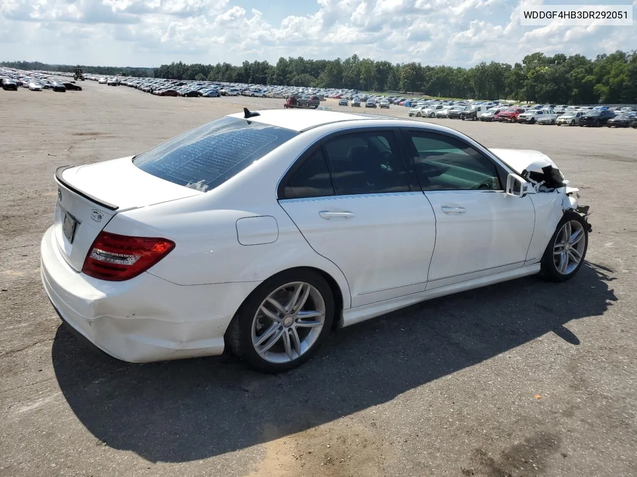 2013 Mercedes-Benz C 250 VIN: WDDGF4HB3DR292051 Lot: 72235964