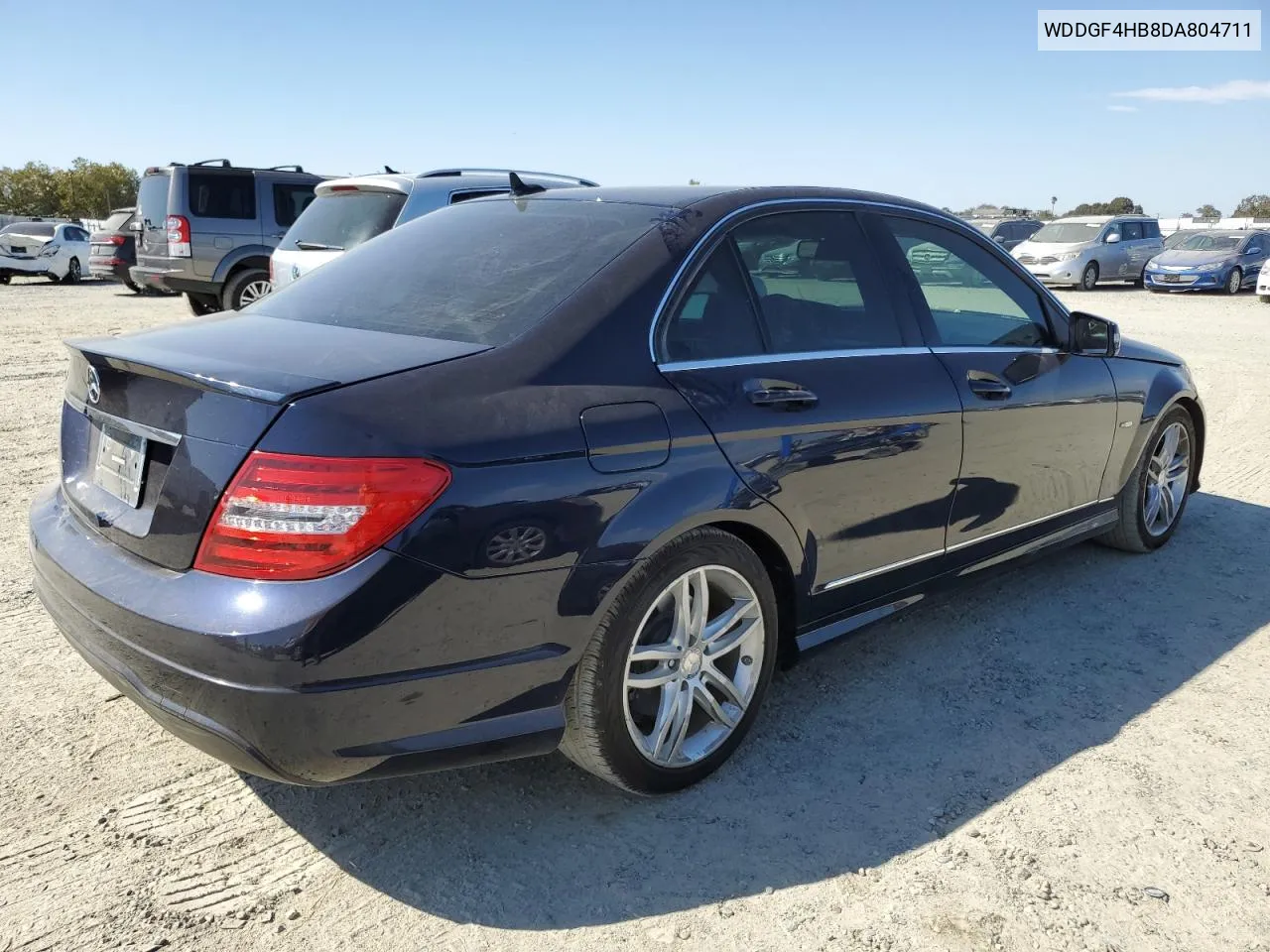 2013 Mercedes-Benz C 250 VIN: WDDGF4HB8DA804711 Lot: 72265264