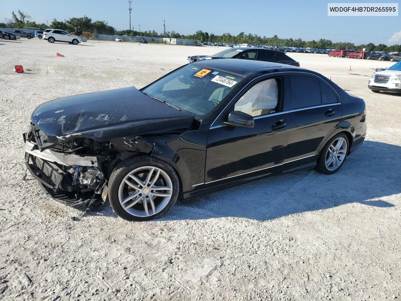 2013 Mercedes-Benz C 250 VIN: WDDGF4HB7DR265595 Lot: 72446764