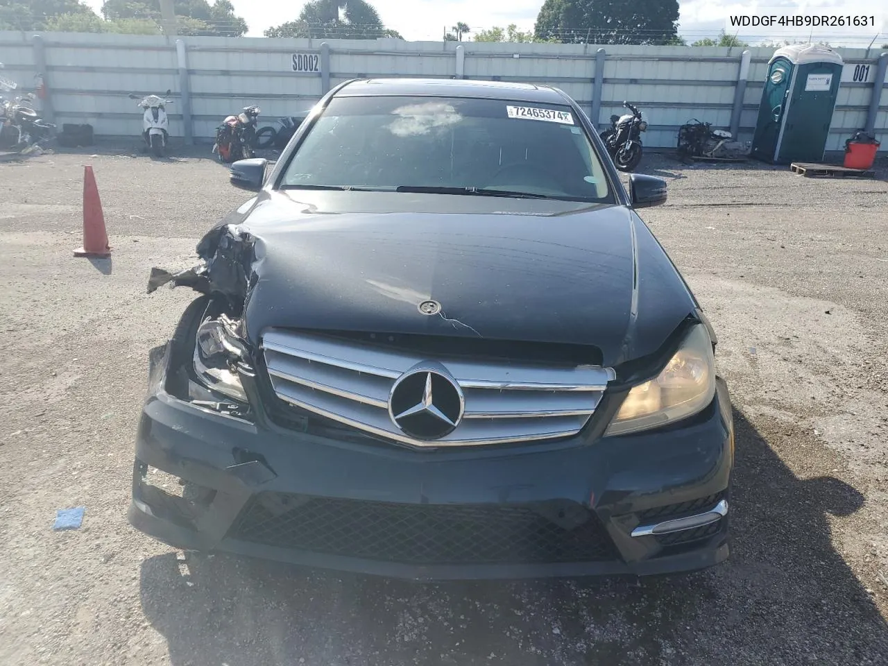 2013 Mercedes-Benz C 250 VIN: WDDGF4HB9DR261631 Lot: 72465374